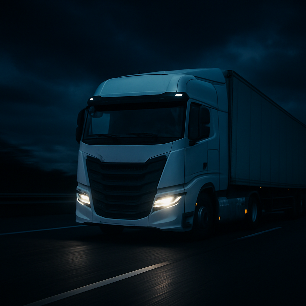 Lkw von ISG Express Logistik auf der Autobahn